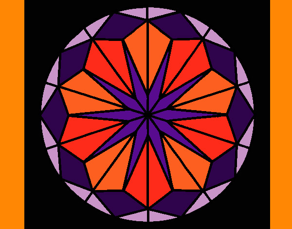 Coloriage Mandala 41 colorié par KAKE