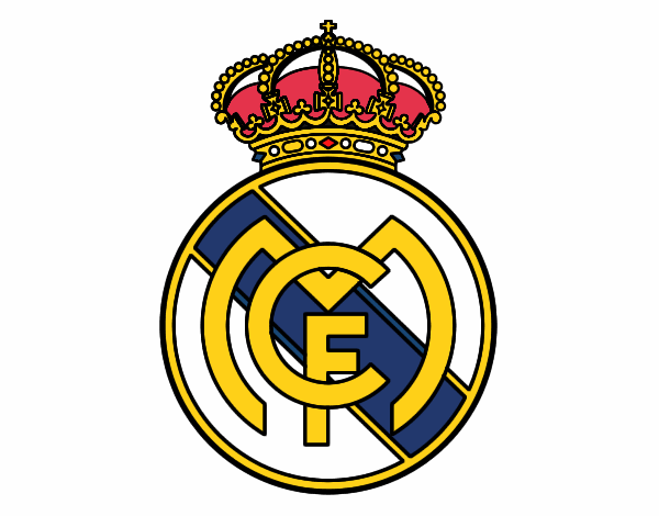 Dessin de Blason du Real Madrid C.F. colorie par Membre non inscrit le 07 de Avril de 2016 à ...