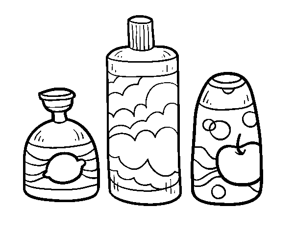 Coloriage de 3 savons de bain pour Colorier