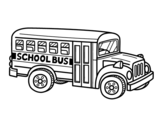 <span class='hidden-xs'>Coloriage de </span>Autobus scolaire aux États-Unis à colorier