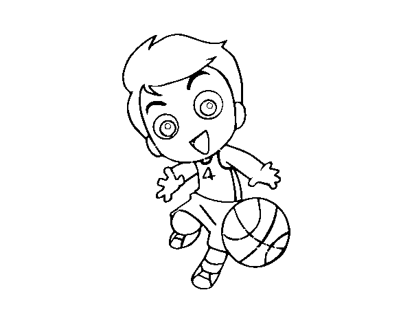 Coloriage de Basket-ball pour Colorier