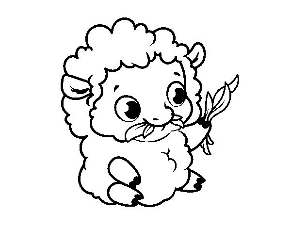 Coloriage de Bébé mouton pour Colorier