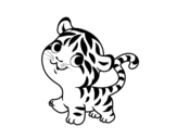 Dibujo de Bébé tigre