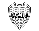 <span class='hidden-xs'>Coloriage de </span>Blason du Boca Juniors à colorier