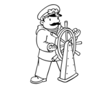 Dibujo de Capitaine du navire
