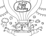 <span class='hidden-xs'>Coloriage de </span>Carte Joyeux anniversaire à colorier