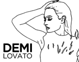 <span class='hidden-xs'>Coloriage de </span>Demi Lovato Confident à colorier