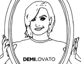 <span class='hidden-xs'>Coloriage de </span>Demi Lovato Popstar à colorier