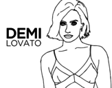 <span class='hidden-xs'>Coloriage de </span>Demi Lovato à colorier