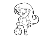 Dibujo de Football féminin