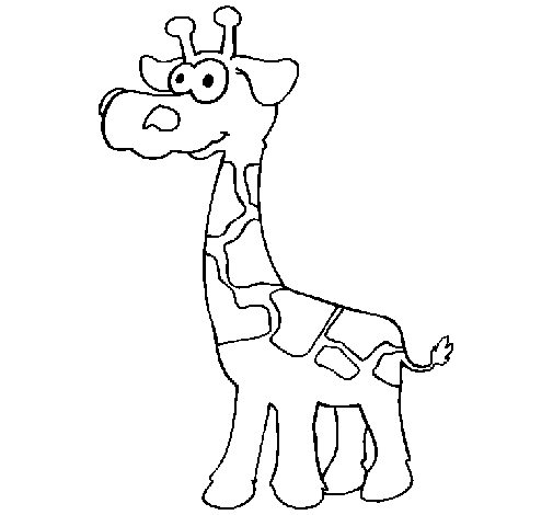 Coloriage de Girafe 3 pour Colorier