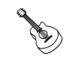 Dibujo de Guitare flamenca