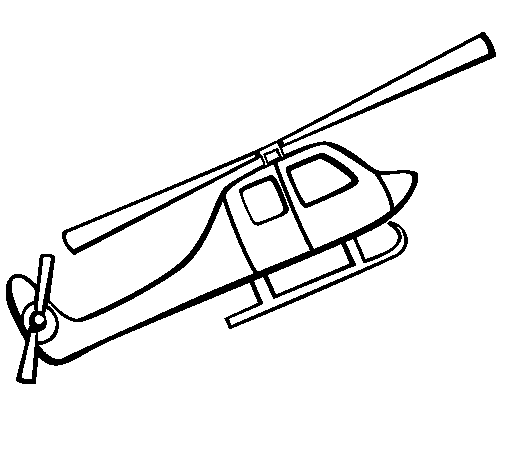 Coloriage de Hélicoptère jouet pour Colorier