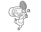 Dibujo de Joueur de tennis