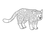 Dibujo de Le guépard féroce