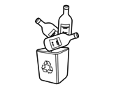 Dibujo de Le recyclage du verre