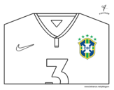 <span class='hidden-xs'>Coloriage de </span>Maillot de la coupe du monde 2014 du Brésil à colorier