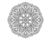 <span class='hidden-xs'>Coloriage de </span>Mandala alhambra à colorier