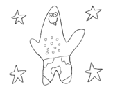 Dibujo de Patricio avec étoiles