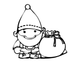 <span class='hidden-xs'>Coloriage de </span>Père Noël avec son sac à colorier