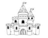 <span class='hidden-xs'>Coloriage de </span>Princesses Château à colorier