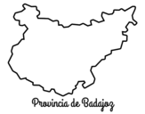 <span class='hidden-xs'>Coloriage de </span>Province de Badajoz à colorier