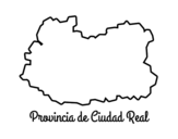 <span class='hidden-xs'>Coloriage de </span>Province de Ciudad Real à colorier