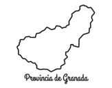 <span class='hidden-xs'>Coloriage de </span>Province de Granada à colorier