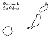 <span class='hidden-xs'>Coloriage de </span>Province de Las Palmas à colorier