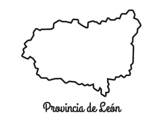 <span class='hidden-xs'>Coloriage de </span>Province de León à colorier