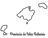 <span class='hidden-xs'>Coloriage de </span>Province Islas Baleares à colorier