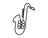 Dibujo de Saxophone alto