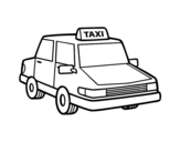 Dibujo de Taxi urbain