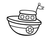 Dibujo de Un bateau jouet