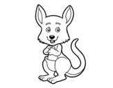 Dibujo de Un kangourou