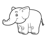 Dibujo de Un petit éléphant