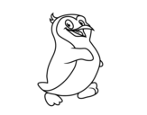 Dibujo de Un pingouin antarctique