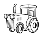 <span class='hidden-xs'>Coloriage de </span>Un tracteur à colorier