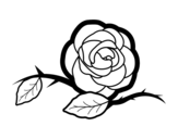 <span class='hidden-xs'>Coloriage de </span>Une belle rose à colorier