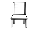 <span class='hidden-xs'>Coloriage de </span>Une chaise en bois à colorier