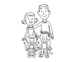 Dibujo de Une famille