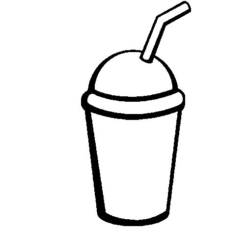 Coloriage de Verre de milk-shake II pour Colorier