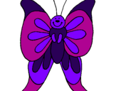 Coloriage Papillon  colorié par orianna guingouain
