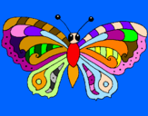 Coloriage Papillon colorié par NATIS