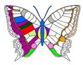 Coloriage Papillon  colorié par CAMILLE