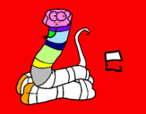 Coloriage Serpent colorié par MEV