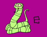 Coloriage Serpent colorié par 005