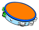 Coloriage Tambourin colorié par MEV