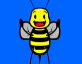 Coloriage Petite abeille colorié par maelys