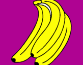 Coloriage Bananes colorié par Kyoya